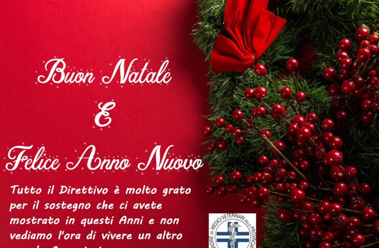 AUGURI DI BUONE FESTE DI NATALE E AVVISO CHIUSURA UFFICI DELL’ORDINE DEI MEDICI VETERINARI DI BENEVENTO