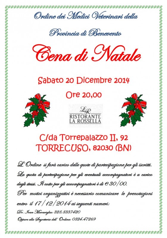 Cena Natale 2014